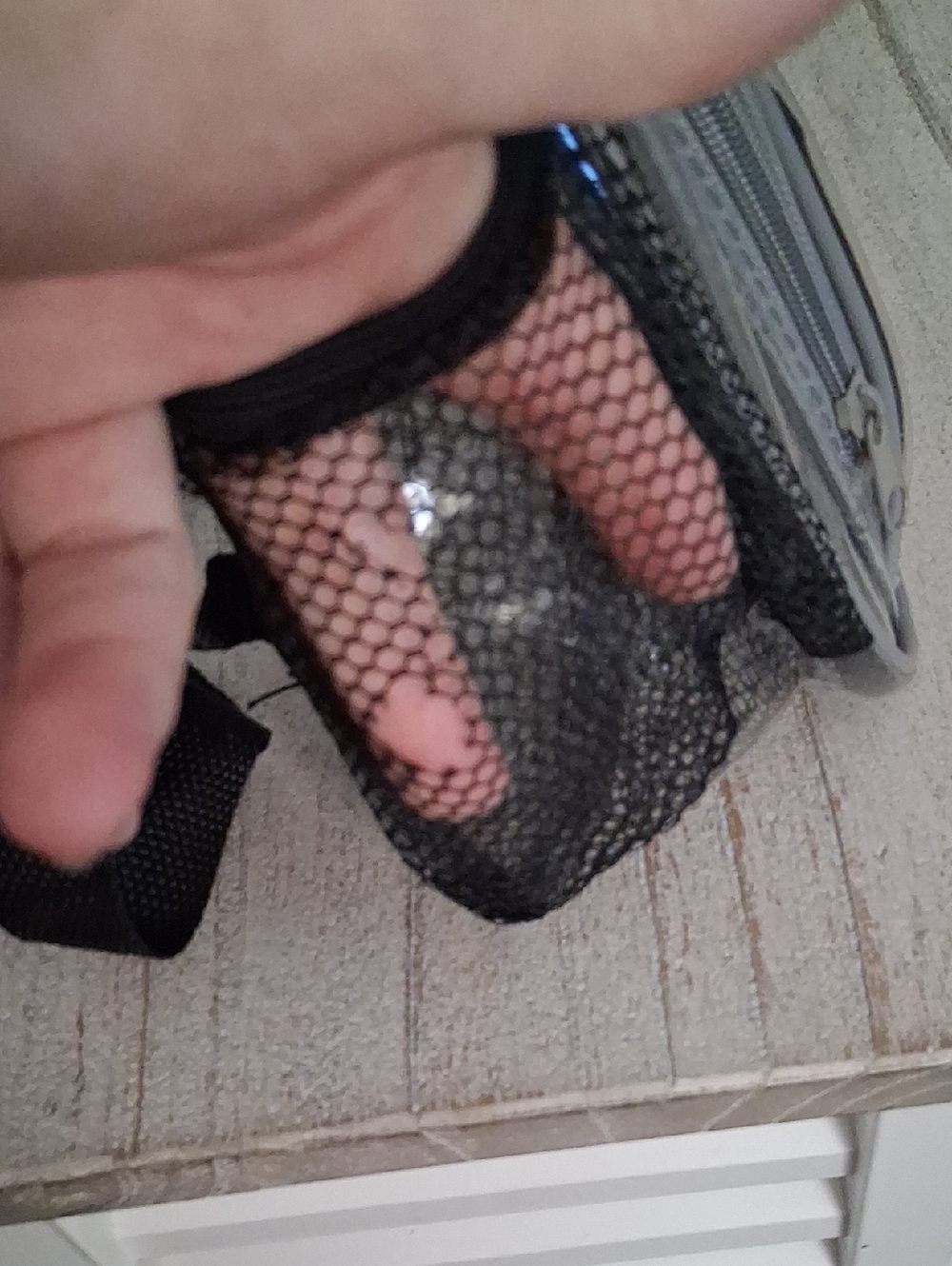 Clear Transparent Backpack with Black Trim - Picture 5 of 9